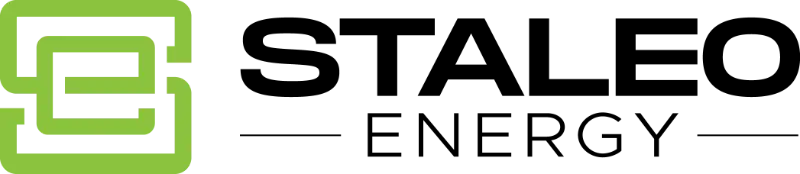 Staleo Energy. Rozwiązania OZE dla firm i domów. Logo.