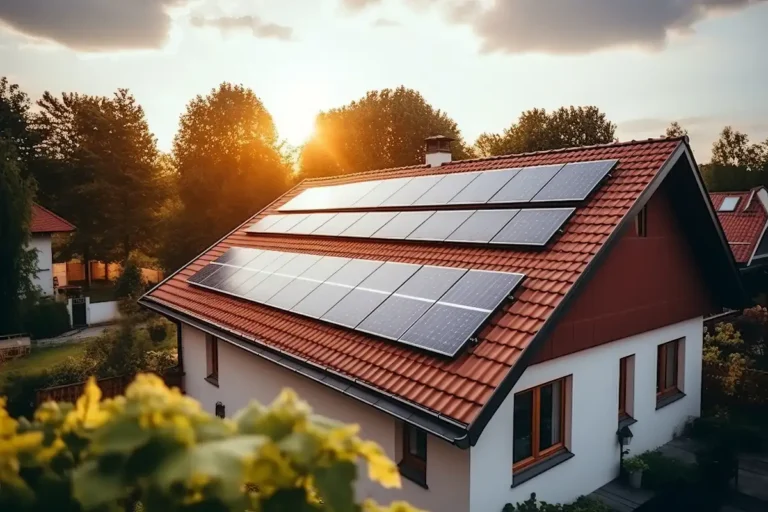 Panele fotowoltaiczne na dachu. Staleo Energy wykonuje instalacje na dachach i naziemne.